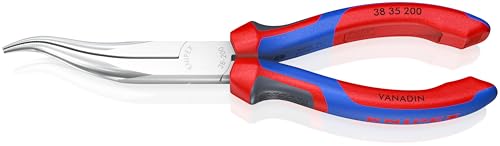 KNIPEX Mechanikerzange mit Comfort-Griffen verchromt 200 mm, 38 35 200 von KNIPEX