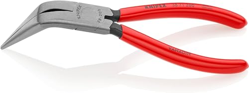 KNIPEX Mechanikerzange mit Kunststoff überzogen schwarz atramentiert 200 mm, 38 71 200 von KNIPEX