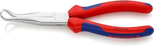 Knipex Mechanikerzange verchromt, mit Mehrkomponenten-Hüllen 200 mm 38 95 200 von Knipex