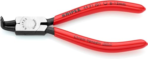 Knipex Sicherungsringzange für Innenringe in Bohrungen schwarz atramentiert, mit Kunststoff überzogen 130 mm 44 21 J01 von Knipex
