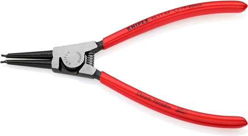 KNIPEX Sicherungsringzange für Außenringe auf Wellen mit Kunststoff überzogen schwarz atramentiert 180 mm, 46 11 A2 von KNIPEX