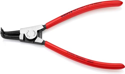 Knipex Sicherungsringzange für Außenringe auf Wellen schwarz atramentiert, mit Kunststoff überzogen 170 mm (SB-Karte/Blister) 46 21 A21 SB von Knipex