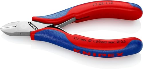 Knipex Elektronik-Seitenschneider mit Mehrkomponenten-Hüllen 115 mm 77 02 115 von Knipex