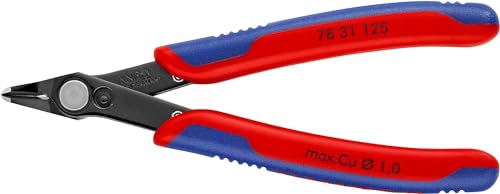 KNIPEX Electronic Super Knips brüniert, mit Mehrkomponenten-Hüllen 125 mm 78 31 125 von Knipex