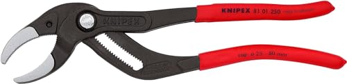 KNIPEX SpeedGrip, Siphonzange | Connectorenzange, Chrom-Vanadium, atramentiert, 250 mm, 81 01 250 von Knipex