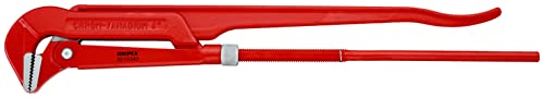KNIPEX Rohrzange 90° rot pulverbeschichtet 750 mm, 83 10 040 von KNIPEX