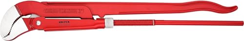 KNIPEX Rohrzange S-Maul, Chrom-Vanadium, rot pulverbeschichtet, 680 mm, 83 30 030 von Knipex