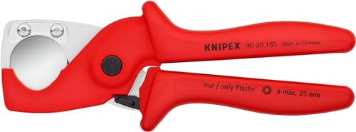KNIPEX PlastiCut Schlauch- und Schutzrohrschneider bis 25 mm (SB-Karte/Blister) 90 20 185 SB von Knipex