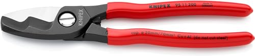 KNIPEX Kabelschere mit Doppelschneide mit Kunststoff überzogen brüniert 200 mm 95 11 200 KNIPEX Kabelschere mit Doppelschneide mit Kunststoff überzogen brüniert 200 mm 95 11 200 von Knipex