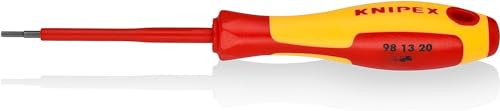 Knipex Schraubendreher für Innensechskantschrauben brüniert, isolierender Mehrkomponenten-Griff, VDE-geprüft 175 mm 98 13 20 von Knipex