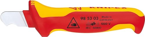 KNIPEX Abmantelungsmesser isoliert mit Mehrkomponenten-Hüllen, VDE-geprüft 170 mm 98 53 03 KNIPEX Abmantelungsmesser isoliert mit Mehrkomponenten-Hüllen, VDE-geprüft 170 mm 98 53 03 von Knipex
