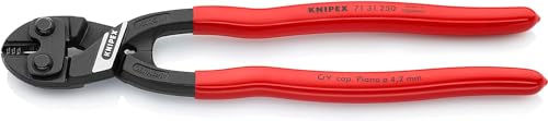 Knipex CoBolt® XL Kompakt-Bolzenschneider schwarz atramentiert, mit Kunststoff überzogen 250 mm (SB-Karte/Blister) 71 31 250 SB von Knipex