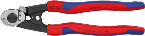 KNIPEX Drahtseilschere geschmiedet mit Mehrkomponenten-Hüllen 190 mm, 95 62 190 KNIPEX Drahtseilschere geschmiedet mit Mehrkomponenten-Hüllen 190 mm, 95 62 190 von KNIPEX