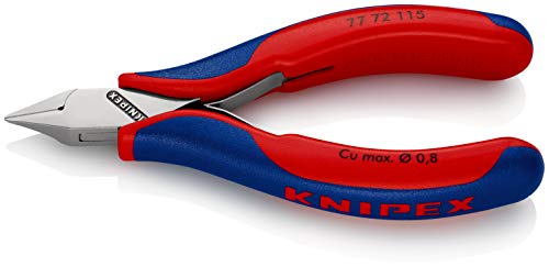 KNIPEX Elektronik-Seitenschneider (115 mm) 77 72 115 SB (SB-Karte/Blister) von KNIPEX