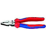 KNIPEX Kombinationszange 02 02 180   16 mm Blau, Rot Werkzeugstahl von Knipex