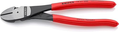 Knipex Kraft-Seitenschneider schwarz atramentiert, mit Kunststoff überzogen 200 mm (SB-Karte/Blister) 74 21 200 SB von Knipex