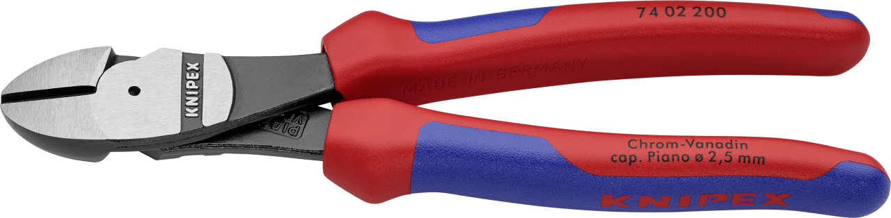 Knipex Kraftseitenschneider 200 mm schwarz Mehrkomponenten-Hülle von Knipex