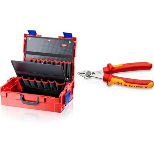 KNIPEX L-BOXX unbestückt (442 mm) 00 21 19 LB & Electronic Super Knips VDE 1000V-isoliert (125 mm) 78 06 125 von Knipex