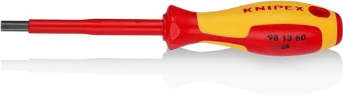 Knipex Schraubendreher für Innensechskantschrauben brüniert, isolierender Mehrkomponenten-Griff, VDE-geprüft 212 mm 98 13 60 von Knipex