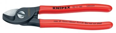 KNIPEX-WERK C. GUSTAV PUTSCH 9511165 Kabelschere L.165mm max.28mm2 pol. m.Ku.Überzug KNIPEX m.Klemmschutz von Knipex