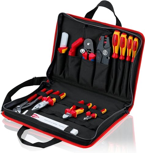 KNIPEX Werkzeugtasche Kompakt Elektro 14-teilig 290 mm, 00 21 11 von KNIPEX