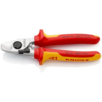 Kabelschere 95 26 165 verchromt Mehrkomponenten VDE ø15mm 165mm von Knipex
