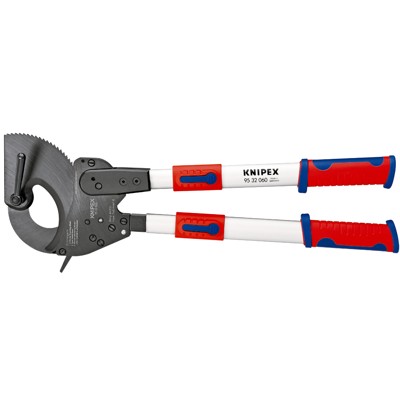 Kabelschere 95 32 060 Ratschenfunktion teleskopierbar brüniert MK ø60mm 630mm von Knipex