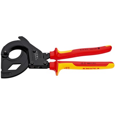 Kabelschere 95 36 315 A Ratschenfunktion schw.lack. MK VDE ø45mm 315mm von Knipex
