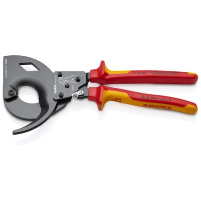 Kabelschere 95 36 320 Ratschenfunktion poliert MK VDE ø60mm 320mm von Knipex