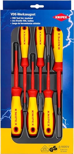 Knipex VDE Schraubendreher-Paket Schlitz / Phillips® / Pozidriv® (SB-Karte/Blister) 00 20 12 V04 von Knipex