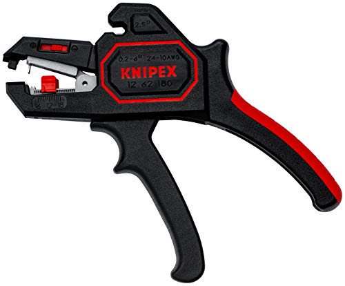 Knipex 12 62 180 Automatischer Abisolierer, Einadrig/Mehradrig 0.2 → 6mm², 180 mm von Knipex