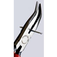 KNIPEX Flachrundzange mit Schneide Schwarz Atramentiert Flach-Runde Backen, Länge: 25 01 160 160mm von Knipex