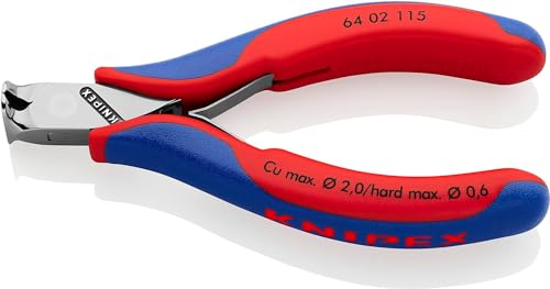 Knipex Elektronik-Vornschneider mit Mehrkomponenten-Hüllen 115 mm 64 02 115 von Knipex