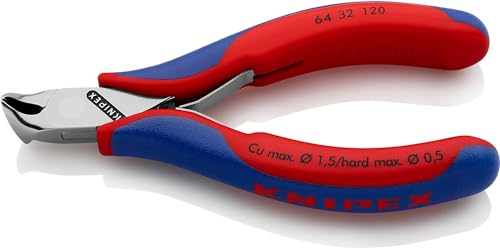 Knipex Elektronik-Vornschneider mit Mehrkomponenten-Hüllen 120 mm 64 32 120 von Knipex