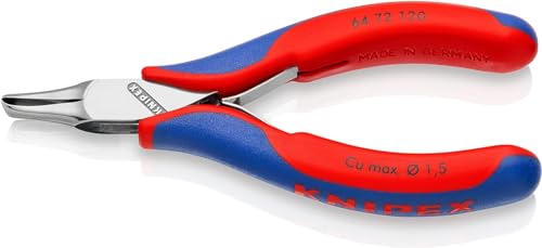 Knipex Elektronik-Vornschneider mit Mehrkomponenten-Hüllen 120 mm 64 72 120 von Knipex