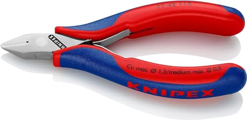 Knipex Elektronik-Seitenschneider mit Mehrkomponenten-Hüllen 115 mm 77 42 115 von Knipex