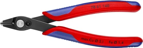 Knipex Electronic Super Knips® XL brüniert, mit Mehrkomponenten-Hüllen 140 mm 78 61 140 von Knipex