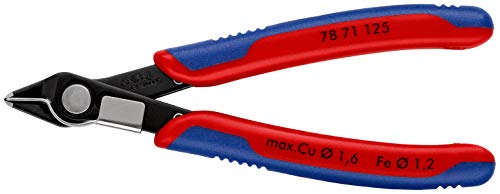 Knipex Electronic Super Knips® brüniert, mit Mehrkomponenten-Hüllen 125 mm (SB-Karte/Blister) 78 71 125 SB von Knipex