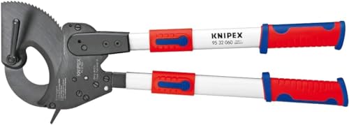 Knipex Kabelschneider (Ratschenprinzip) mit Teleskopschenkeln mit Mehrkomponenten-Hüllen 630 mm 95 32 060 von Knipex