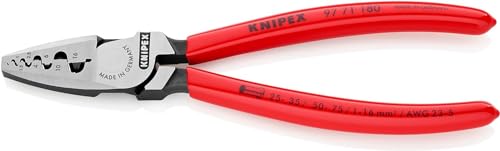 Knipex Crimpzange für Aderendhülsen mit Kunststoff überzogen 180 mm 97 71 180 von Knipex