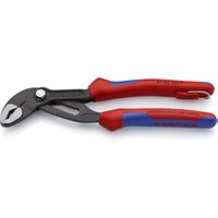 KNIPEX 87 02 180 T BK Cobra® Hightech-Wasserpumpenzange grau atramentiert 180 mm von Knipex
