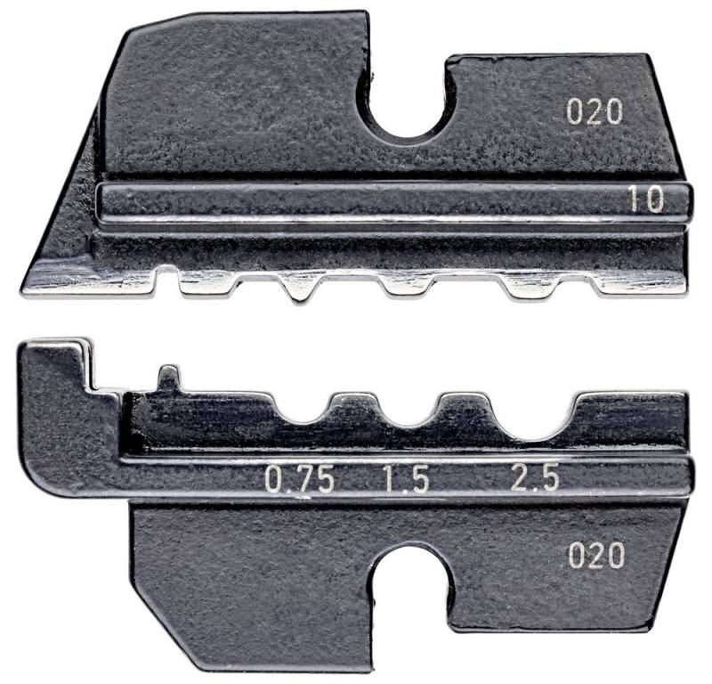 Knipex Crimpzange Knipex 97 49 10 Crimpeinsatz Unisolierte Quetschkabelschuhe, Unisolie von Knipex