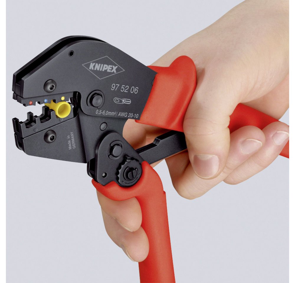 Knipex Crimpzange Knipex 97 52 08 Crimpzange Aderendhülsen 0.25 bis 6 mm² von Knipex
