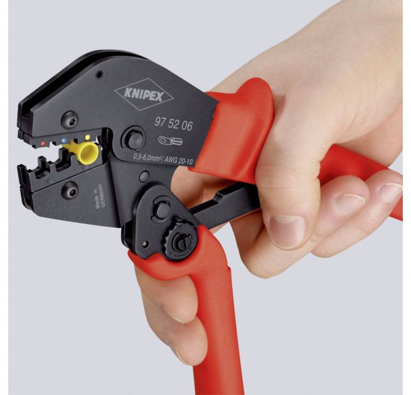 Knipex Crimpzange Knipex 97 52 08 Crimpzange Aderendhülsen 0.25 bis 6 mm² von Knipex