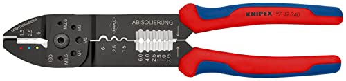 KNIPEX Crimpzange mit Mehrkomponenten-Hüllen schwarz lackiert 240 mm 97 32 240 SB KNIPEX Crimpzange mit Mehrkomponenten-Hüllen schwarz lackiert 240 mm 97 32 240 SB von KNIPEX