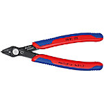 Knipex Elektronische Super Knips 78 81 125 Werkzeugstahl, brüniert 9 mm Schwarz, Blau, Rot von Knipex