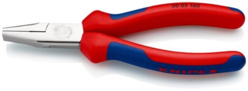 Knipex Flachzange KNIPEX 20 05 160 Flachzange DIN ISO 5745 Gesamtlänge 160 mm verchromt von Knipex