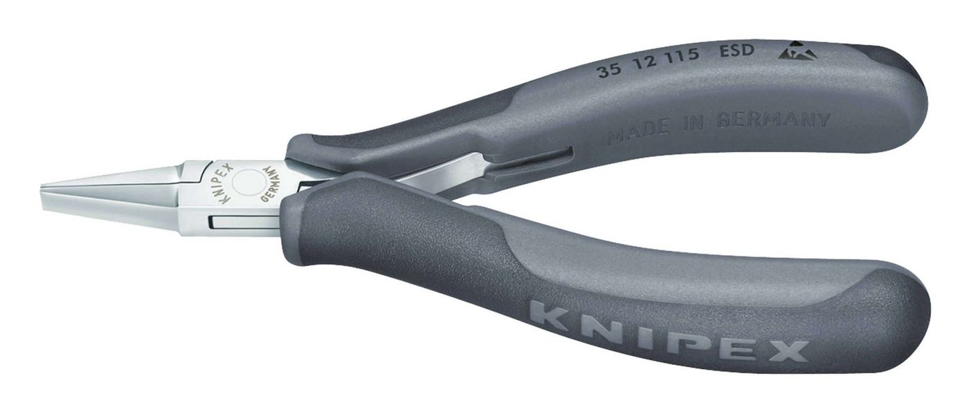 Knipex Greifzange, Elektronik ESD 115 mm flache breite Backen von Knipex