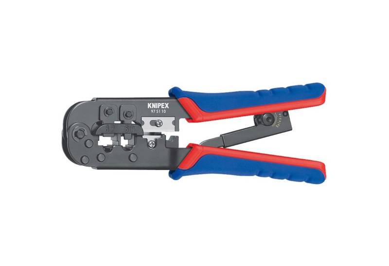 Knipex Greifzange KNIPEX Crimpzange 97 51 10, (für RJ-11/12 und von Knipex