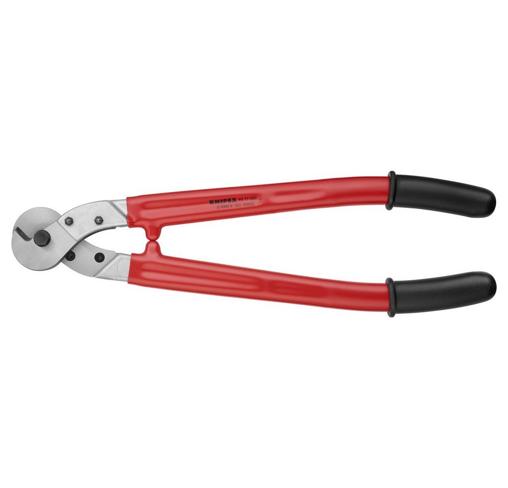 Knipex Kabelschere Knipex 95 77 600 Drahtseilschere Geeignet für (Abisoliertechnik) Alu- von Knipex